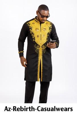 Embroidered men's kaftan