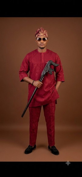 Classic Wine-Red Senator Ensemble