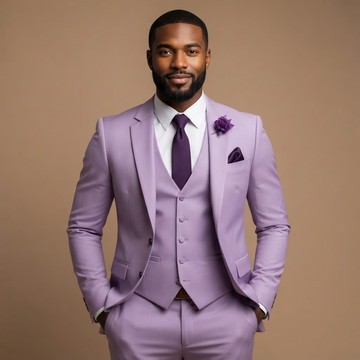 Costume trois pièces lilas