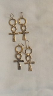 Boucles d’oreilles africaines faites à la main/ bijoux pour femmes/cadeau pour elle