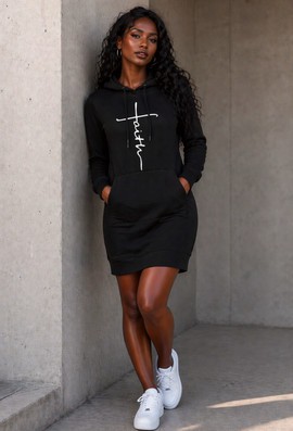 Hoodie Dress - "Faith"