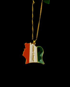 Collier Côte d'Ivoire couleur or