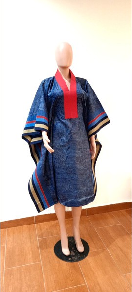 knee length dress blue Navy Blue A-line High Neck Lace Short Sleeve Knee-length Homecoming  Dresses, MH259