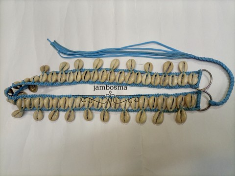 Cowrie shell belt, African hipster belts, Masai shell belt