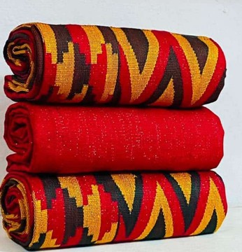 Kente fabric -Ashanti Bonwire Kente -Hand woven