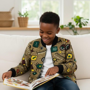 Bomber enfants mixte MEYA fait main (2-12 ans )