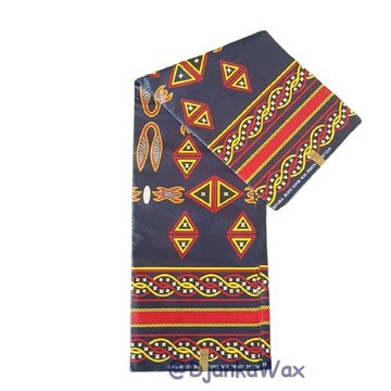 Tissu pagne Ndop Toghu Cameroun en coton léger 6 yards