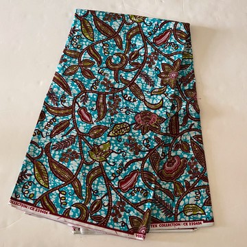 African Print Ankara Multicolor Mixed Design Cotton Colorful Fabric - By the Yard