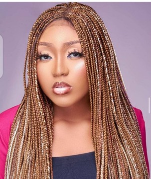 Mubo ghana weaving braids, lace wig