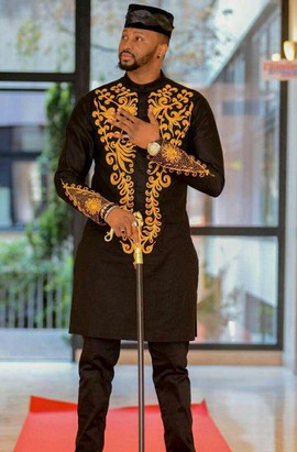 African men's kaftan/wedding suits/Dashiki/men's shirt/digital embroidery men suit.