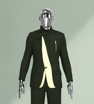 ARMY GREEN  ZIP DETAILED SAFARI SUIT.................BEST SELLER