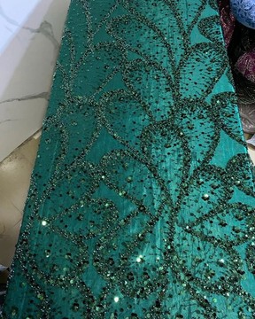 Beaded lace, fabric for wedding, lace for wedding dress, lace   (5 yards )