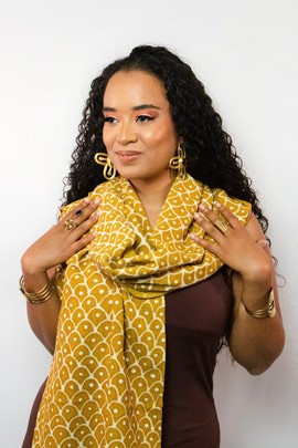 Beautiful bogolan scarf