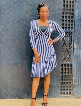 Gown for ladies | Midi dress| Fitted dress