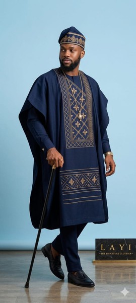 Agbada with Classic Embroidery