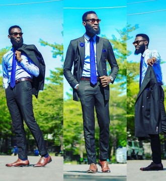 Two piece suit for men