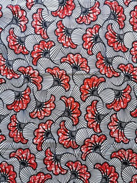 6 YARDS FABRIC WAX ANKARA FABRIC PATTERN: