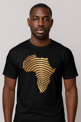 "Africa Finger Print" T-shirt