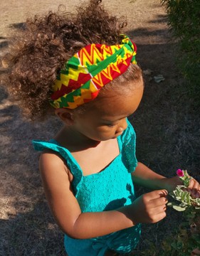 Little girl headband in wax