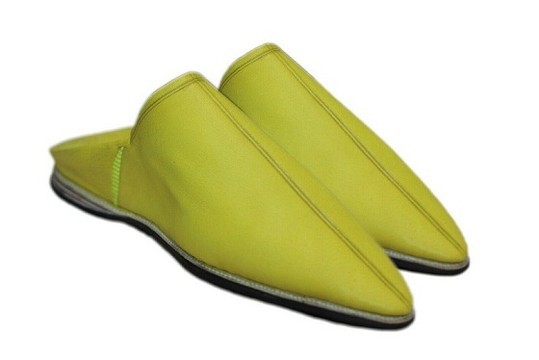 Babouche en cuir original fait main