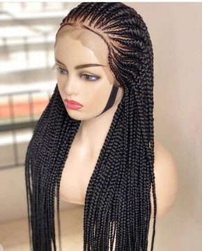 Enitan all back Ghana weaving with frontal lace