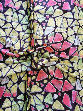 african wax fabric fluid silk fabric Pattern: wedding flower