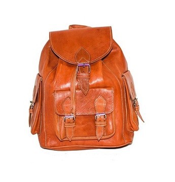 100% handmade high quality genuine leather backpack.