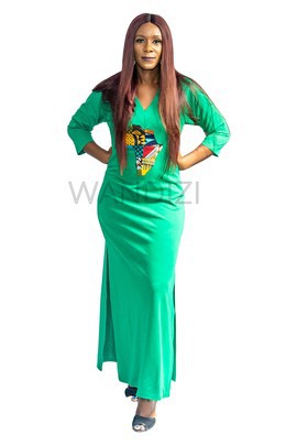 Robe débardeur moulante avec la carte de l'Afrique, robe débardeur sexy, robe moulante