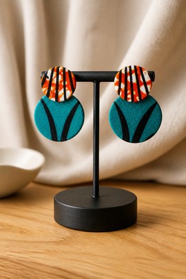 Boucles d'oreilles  en wax