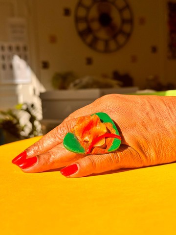 ROAR19-02 : Bague artistique triangulaire