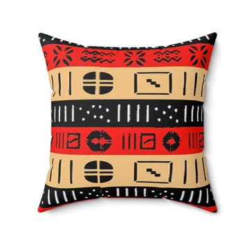 (2 Sets) - African Print Pillow Cover Bogolan | Traditional Decor (MORE SIZES AVAILABLE)
