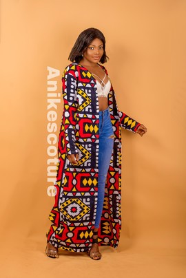 kente African kimono, African print kimono jacket,womens jacket