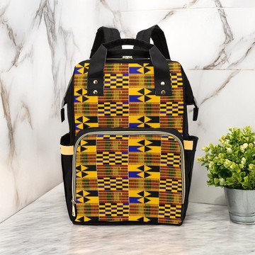 African Kente Backpack | Tribal Style | Diaper Backpack