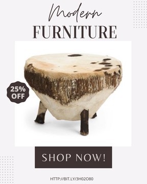 Grande table basse en cuir unique d'inspiration africaine / table d'appoint vintage