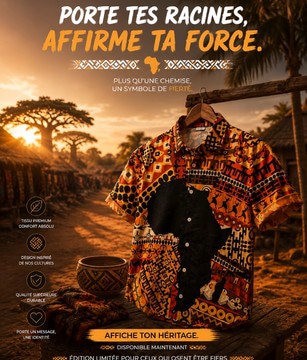 Chemise carte africaine