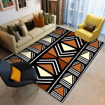 Printed Rug Geometric Carpet African Print (LARGER SIZES AVAILABLE)