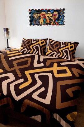 Kuba African American Bedding Sets Duvet and Pillow Covers (MORE SIZES AVAILABLE)