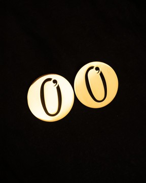Round Logo Earrings (SMALL)