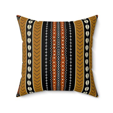(2 Sets) - African Ethnic Pillow Covers Cowrie Mudcloth Pattern (MORE SIZES AVAILABLE)