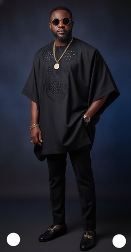 Wide Sleeve African Senator Top &amp; Trousers Set