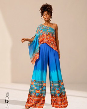 Magnifique Ensemble pantalon large et sa tunique assortie