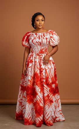 Stunning Batik Maxi Dress