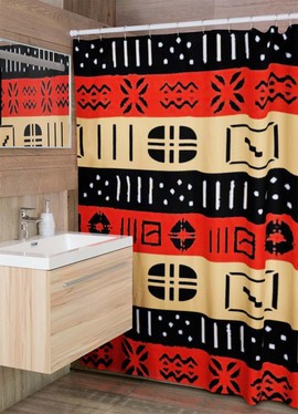 Cultural Unique Bath Mat White and Black Bathroom Rug (LARGER SIZES AVAILABLE)