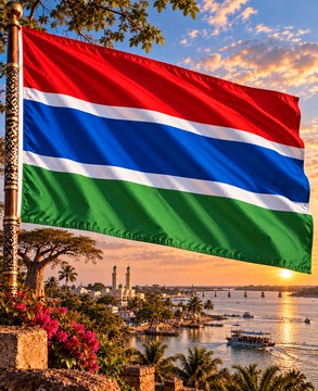 Drapeau Gambie