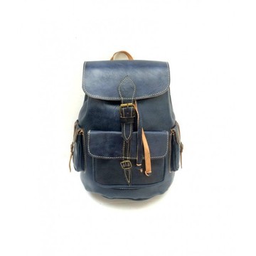 100% handmade high quality genuine leather backpack.
