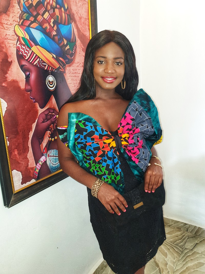 ankara bow tie for ladies