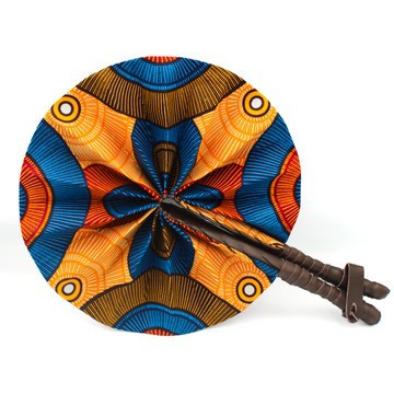 Folding Hand Fan – Rich African Print