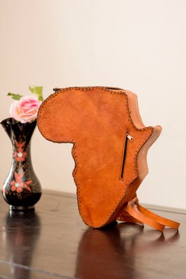 Pure leather back pack, african backpack, handmade backpack