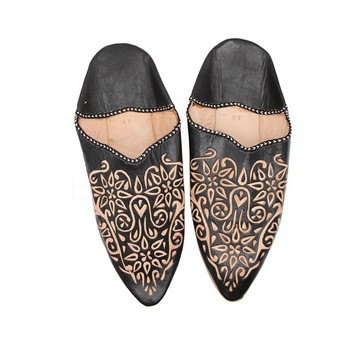 Ballerine en cuir véritable fait main