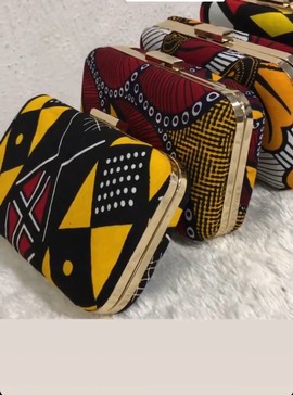 African Ankara Clutch Party Purse